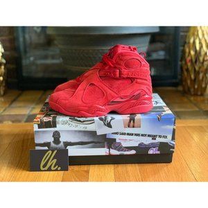 Size 5 W Air Jordan Retro 8 "Valentines Day"